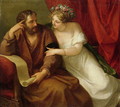 Phryne Seducing the Philosopher Xenokrates - Angelica Kauffmann