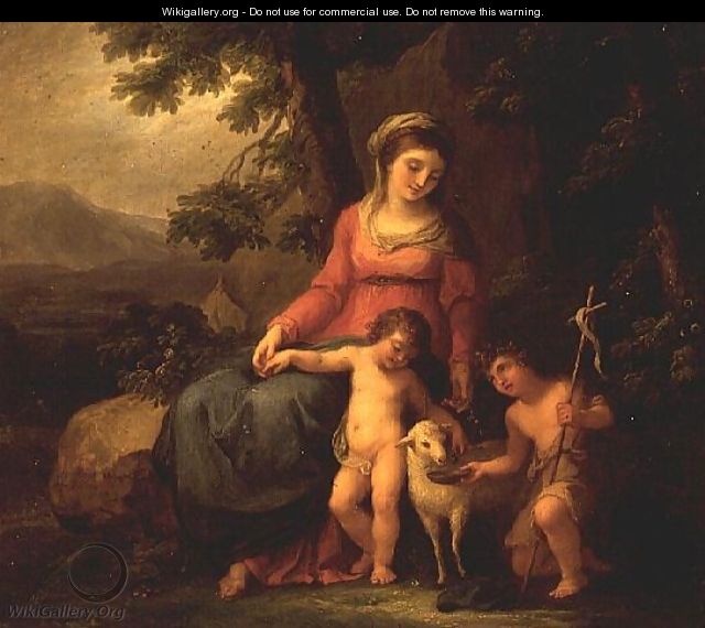 The Virgin Mary with the Christ Child and St John the Baptist - Angelica Kauffmann
