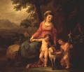 The Virgin Mary with the Christ Child and St John the Baptist - Angelica Kauffmann