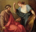 Egeria Handing Numa Pompilius His Shield - Angelica Kauffmann