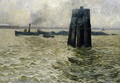 The Port of Hamburg - Leopold Karl Walter von Kalckreuth
