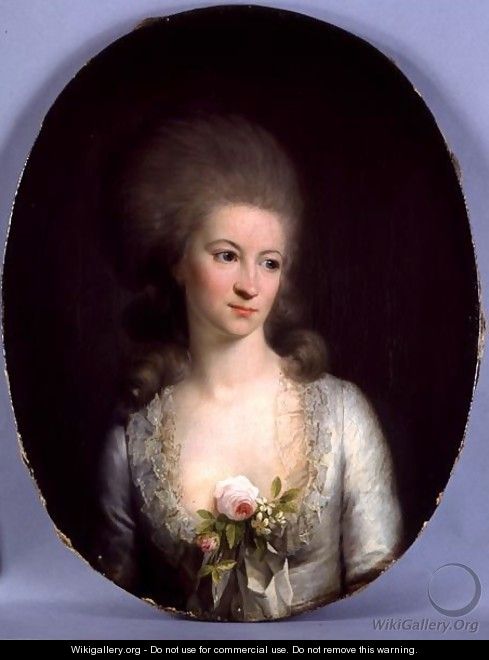 Portrait of Eleonore V Hennings - Jens Juel