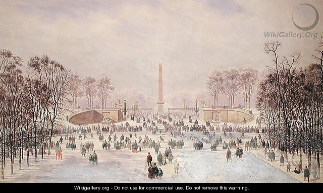 Skating in the Tuileries - Theodore Jung