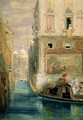 The Gondola Venice with Santa Maria della Salute in the Distance - James Holland