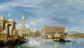 View of the Molo and the Palazzo Ducale in Venice - James Holland