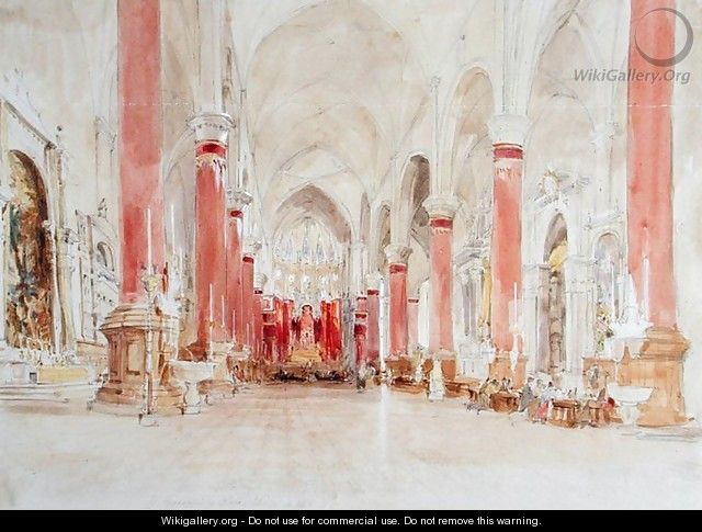 Interior of the Church of San Giovanni e Paolo Venice - James Holland