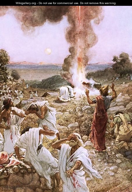 Elijahs sacrifice at mount Carmel - William Brassey Hole