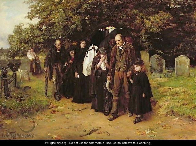 I am the Resurrection and the Life or The Village Funeral - Frank Holl