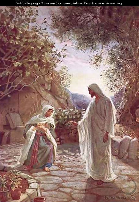 Jesus revealing himself to Mary Magdalene - William Brassey Hole