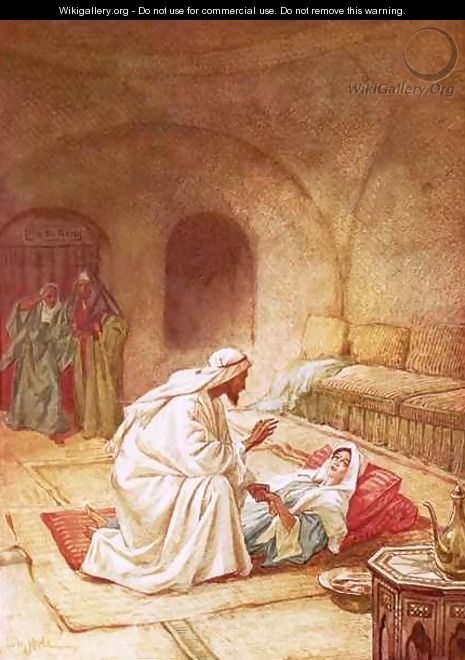 Jesus reviving Jairuss daughter - William Brassey Hole