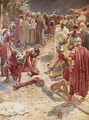 Jesus being crucified - William Brassey Hole