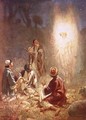 An angel announcing to the shepherds of Bethlehem the birth of Jesus - William Brassey Hole