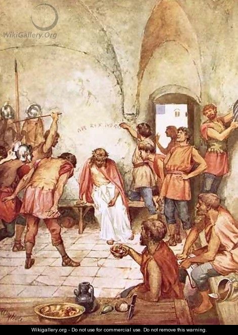 Jesus mocked by Roman soldiers - William Brassey Hole