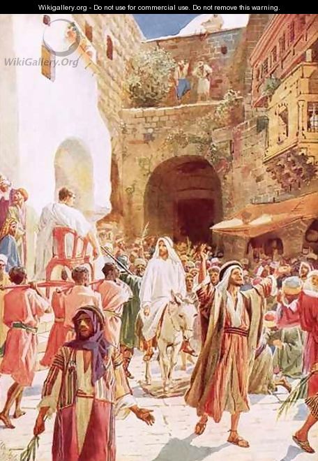 Jesus entering Jesusalem - William Brassey Hole