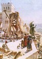 Uzziah erects engines of war on the walls of Jerusalem - William Brassey Hole