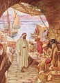 Jesus commanding Matthew the publican to follow him - William Brassey Hole