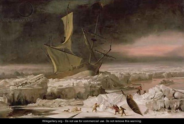 Arctic Adventure or A Ship in Distress off Greenland - Abraham Danielsz Hondius