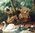 Birds in a Garden - Melchior de Hondecoeter