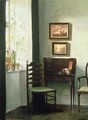 Sunlit Interior - Carl Vilhelm Holsoe