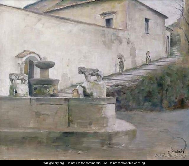 The Fountain Italy - Carl Vilhelm Holsoe