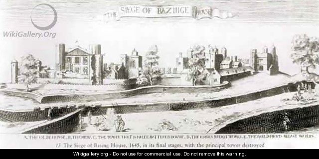 The Siege of Basing House - Wenceslaus Hollar