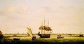The Frigate Surprise at Anchor off Great Yarmouth Norfolk - Francis Holman