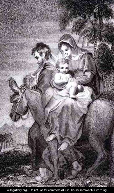 The Flight into Egypt from The History and Life of Our Blessed Lord and Saviour Jesus Christ - William Hopwood