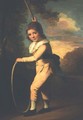 Portrait of Master William Morgan with a hoop and stick - John Hoppner