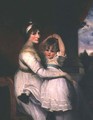 Georgina Countess of Bathurst and her son - John Hoppner