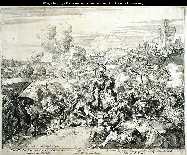 Vienna Print Cycle The Emperors Army fighting with the Turks - Romeyn de Hooghe