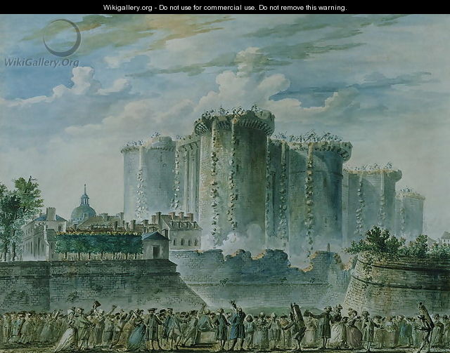 The Destruction of the Bastille - Jean-Pierr Houel