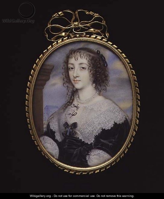 Queen Henrietta Maria wife of King Charles I - John Hoskins