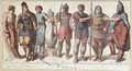 Costumes of Frankish soldiers - Friedrich Hottenroth