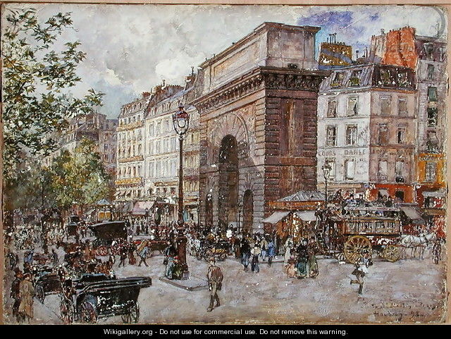 The Porte Saint Martin - Frederic-Anatole Houbron