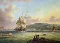 H M S Pallas Entering Plymouth Harbour - Thomas L. Hornbrook