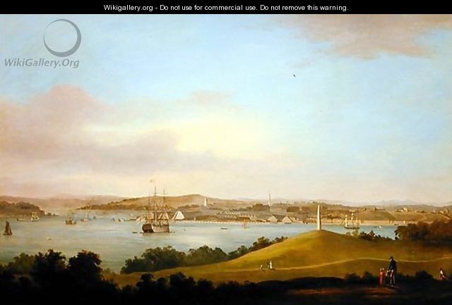 A View of the Tamar Estuary Plymouth - Thomas L. Hornbrook