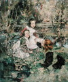 Gathering Primroses - Edward Atkinson Hornel