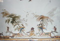 The Boar Hunt detail from the ceiling of La Grande Singerie - Christophe Huet