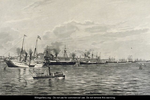 The Naval Review in Kiel on the 3rd September 1890 - Richard Huenten