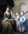 Mrs Matthew Mitchell and her Children Matthew and Anne - Thomas Hudson