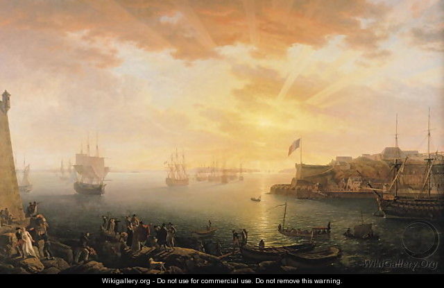 View of Brest Harbour - Jean-Francois Hue