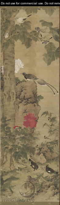 Birds and Flowers Qing Dynasty Kangxi Period 8 - Wu Huan