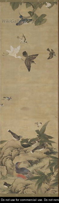 Birds and Flowers Qing Dynasty Kangxi Period 6 - Wu Huan