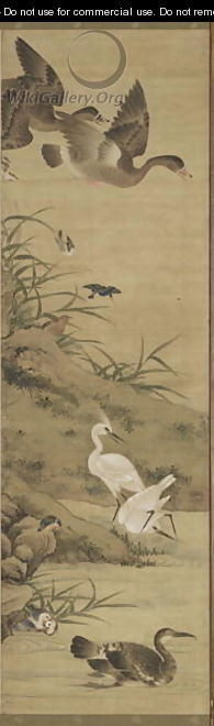 Birds and Flowers Qing Dynasty Kangxi Period 4 - Wu Huan
