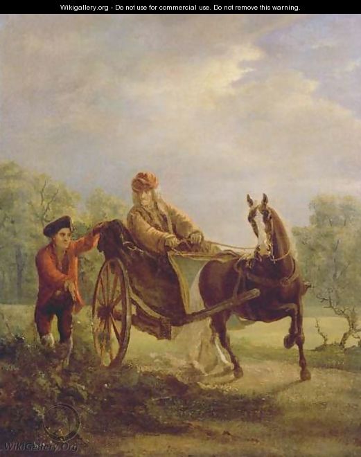 Voltaire 1694-1778 in a cabriolet at Ferney - Jean Huber