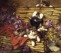 Kittens at Play - Leon Charles Huber