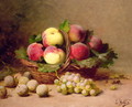 Still life of fruit - Leon Charles Huber
