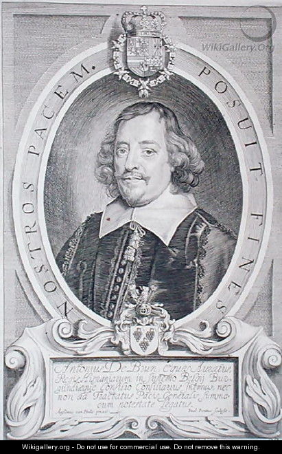 Dr Antoine de Brun 1599-1654 - (after) Hulle, Anselmus van