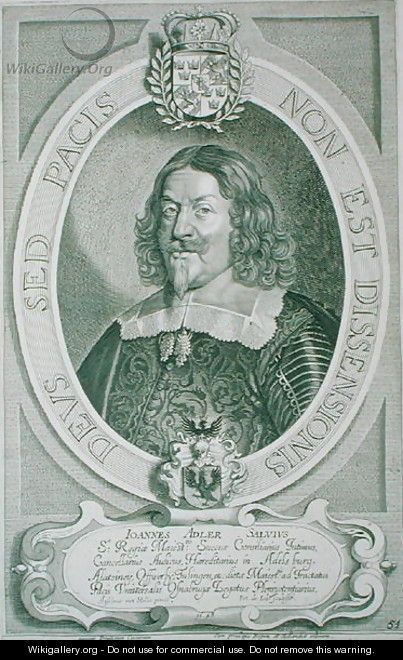 Johann Adler Salvius 1590-1652 - (after) Hulle, Anselmus van