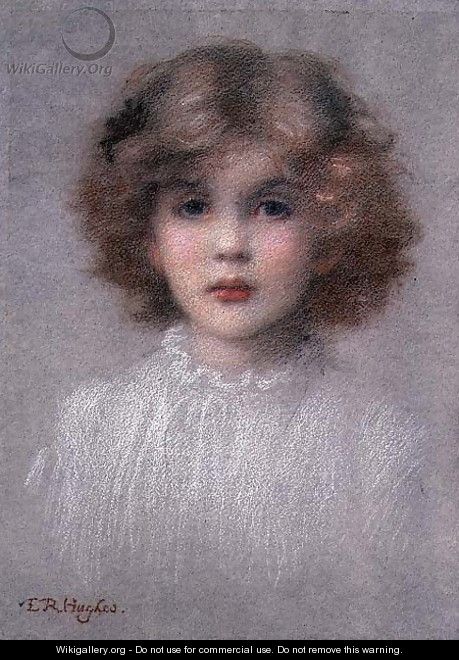 Portrait of a Young Girl - Edward Robert Hughes